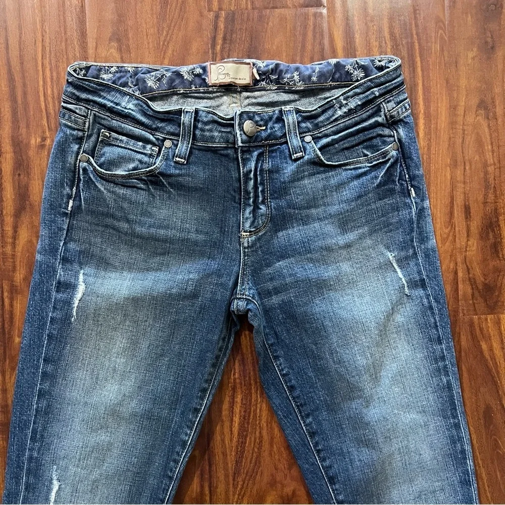 Paige Skyline Drive Skinny Low Rise Jeans size 28 Long
